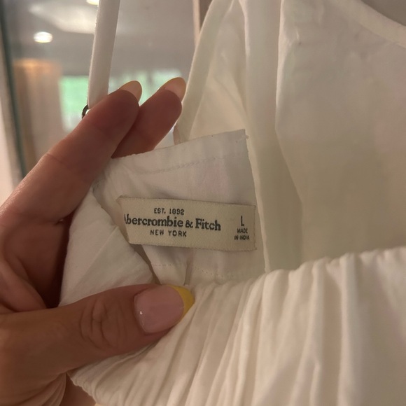 Abercrombie & Fitch White Ruffled Tiered Sundress - Picture 7 of 7